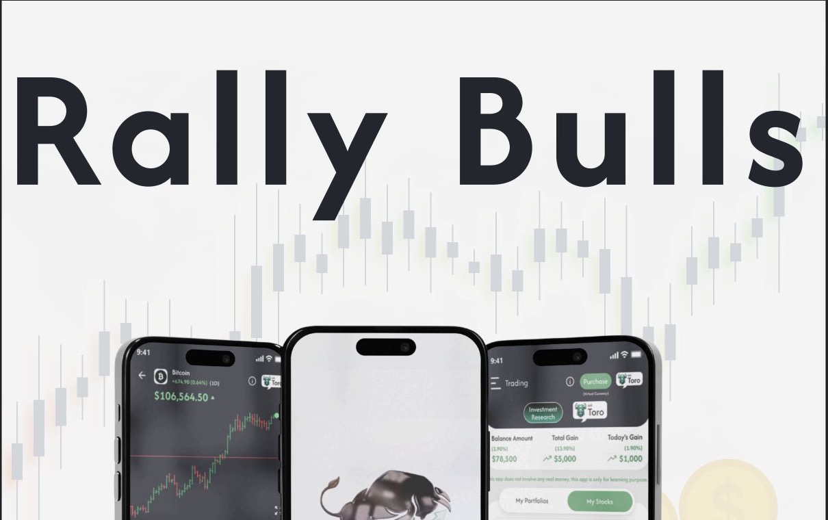 Rally Bulls game interface from Capermint client work