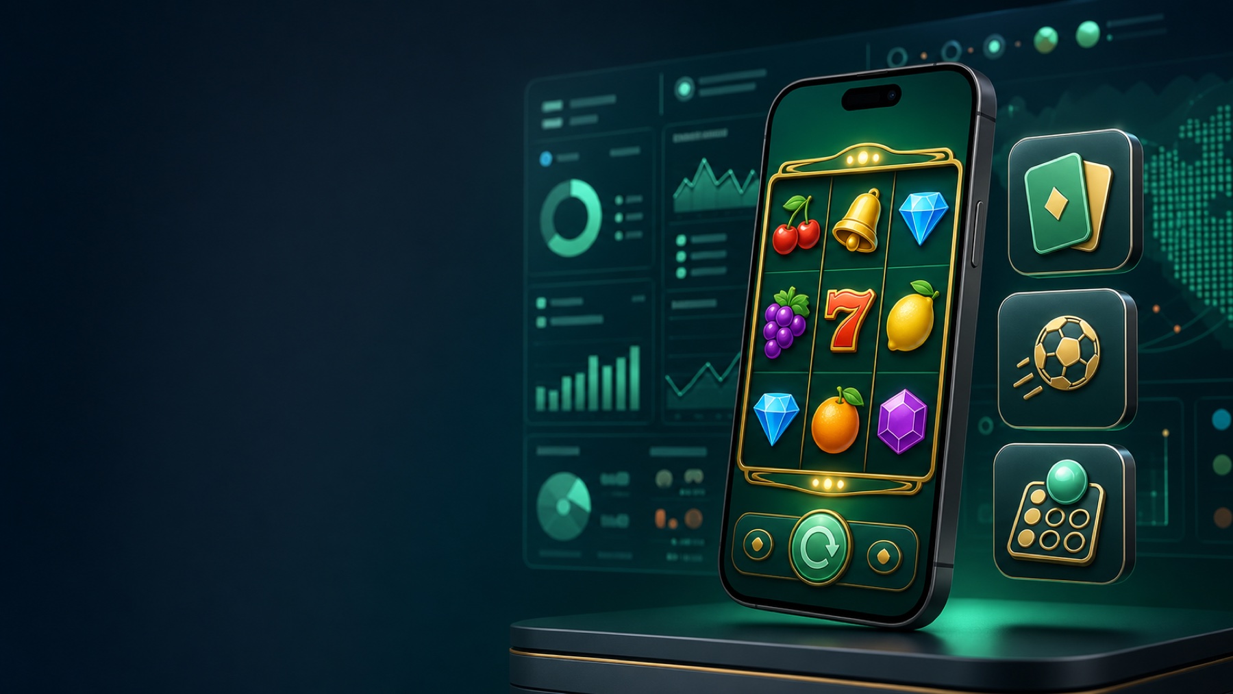 Capermint iGaming platform interface presented on a premium smartphone