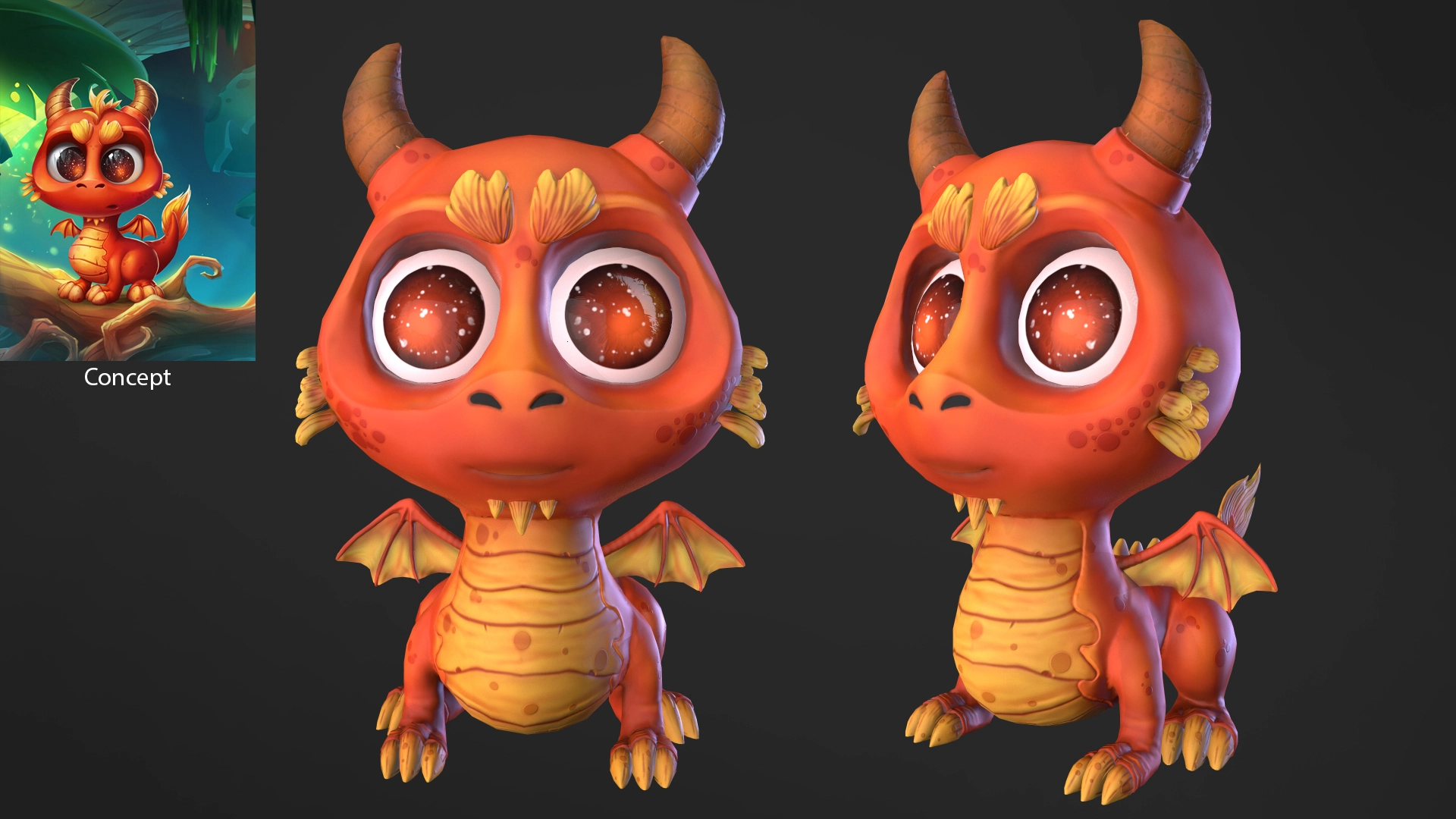Baby Dragon — original Capermint portfolio artwork