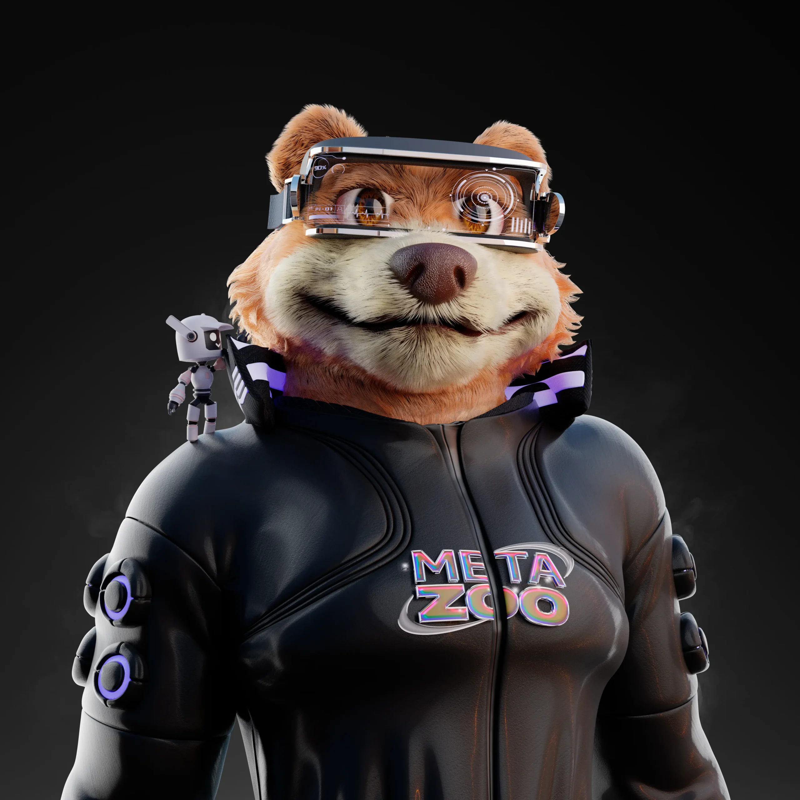 Cyborg Bear — original Capermint portfolio artwork