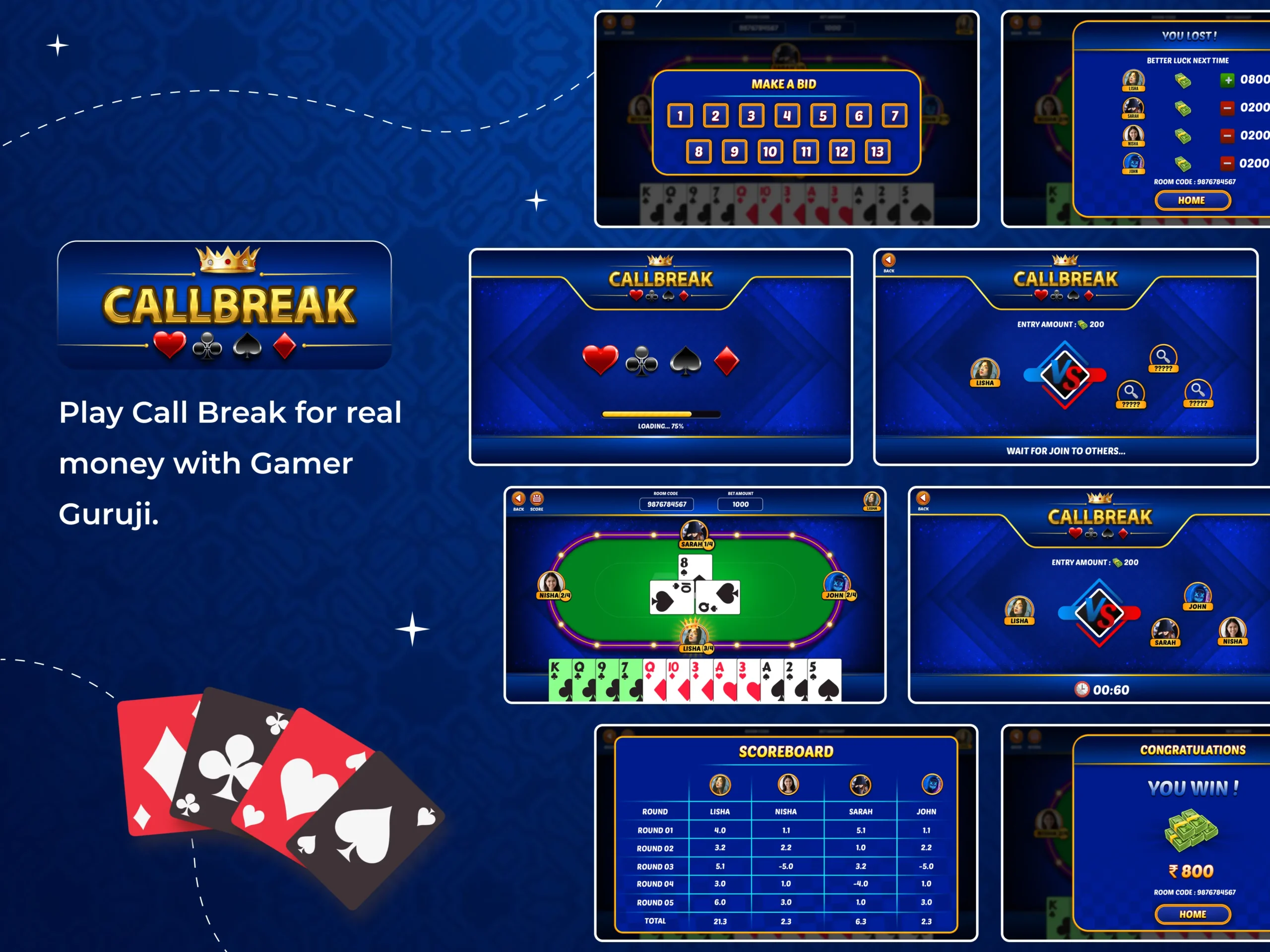 Gamer Guruji – Call Break project artwork