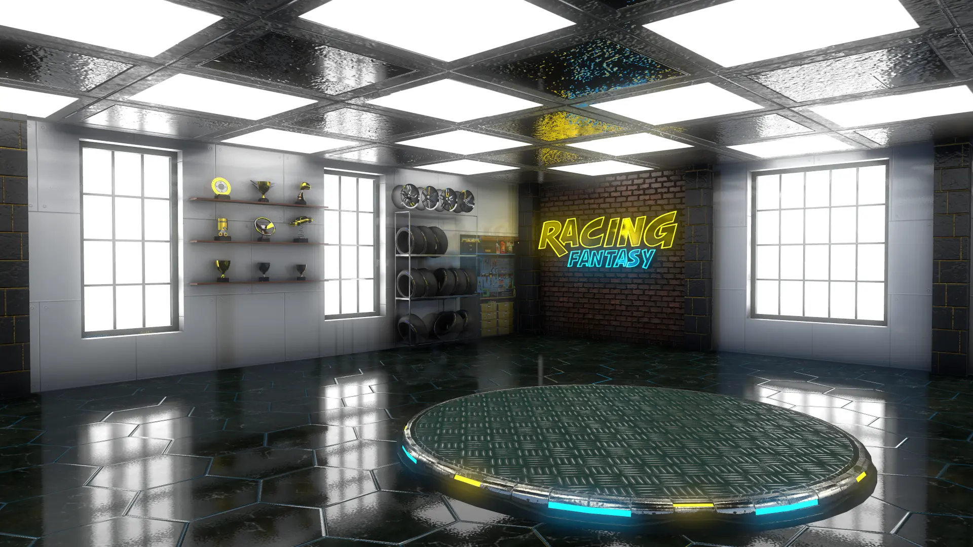 Garage Interior — original Capermint portfolio artwork