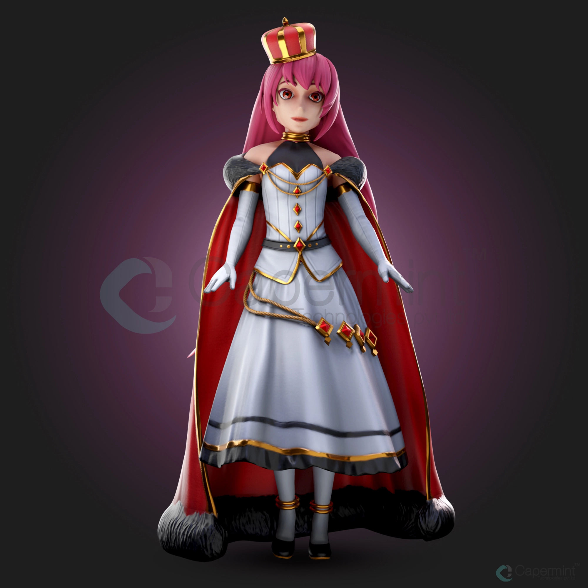 Pink Queen — original Capermint portfolio artwork