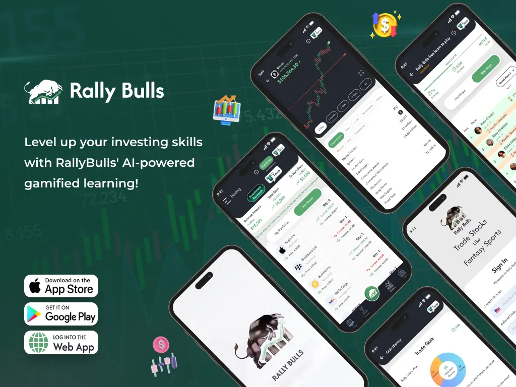Rally Bulls — original Capermint portfolio artwork