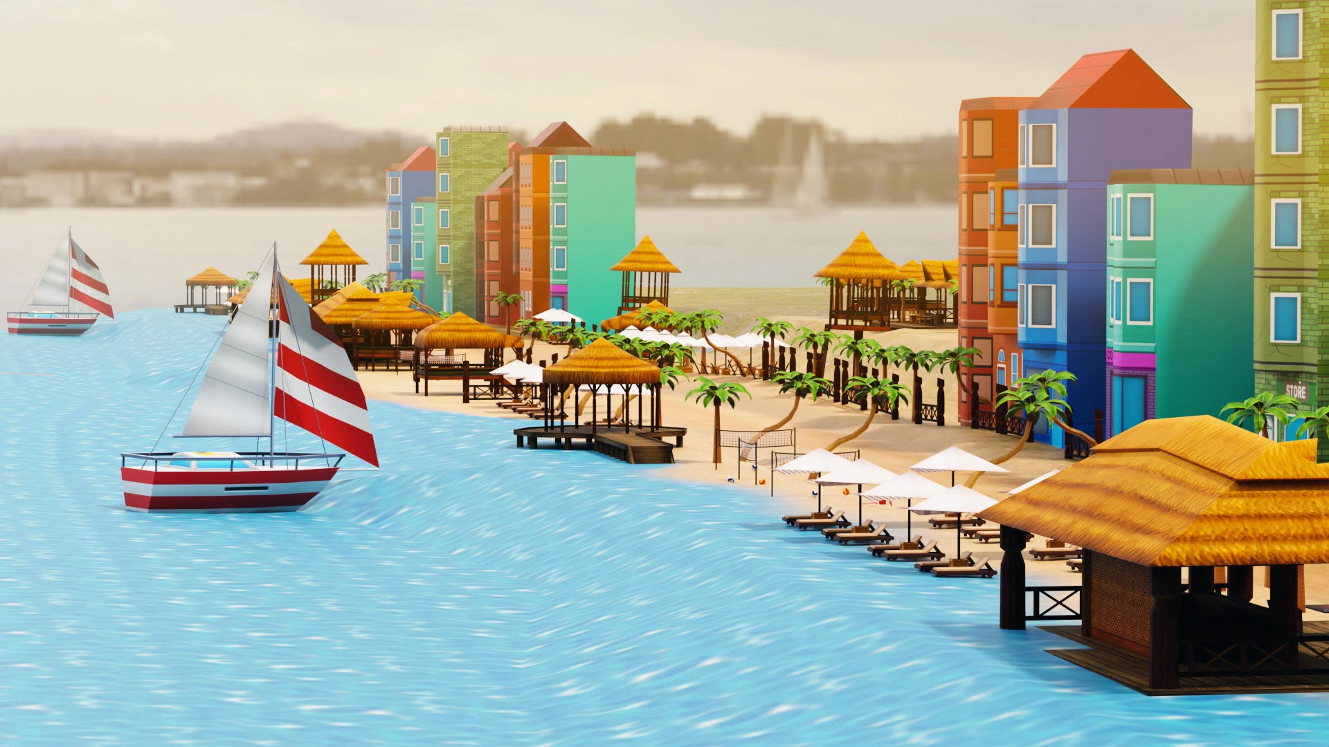 Seaside Environment — original Capermint portfolio artwork