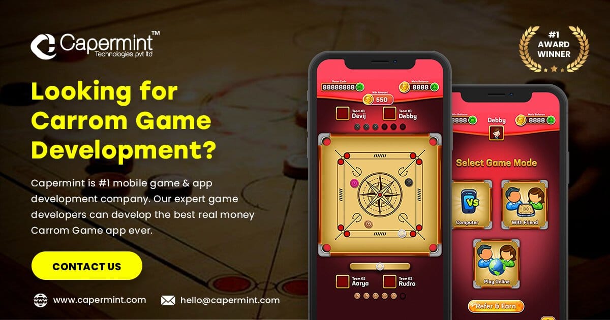 Top Leading Carrom Board Development Company | Cappermint