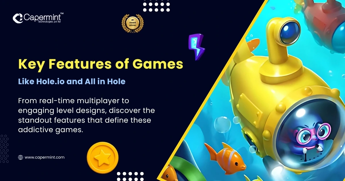 Key features of games like Hole.io and All in Hole