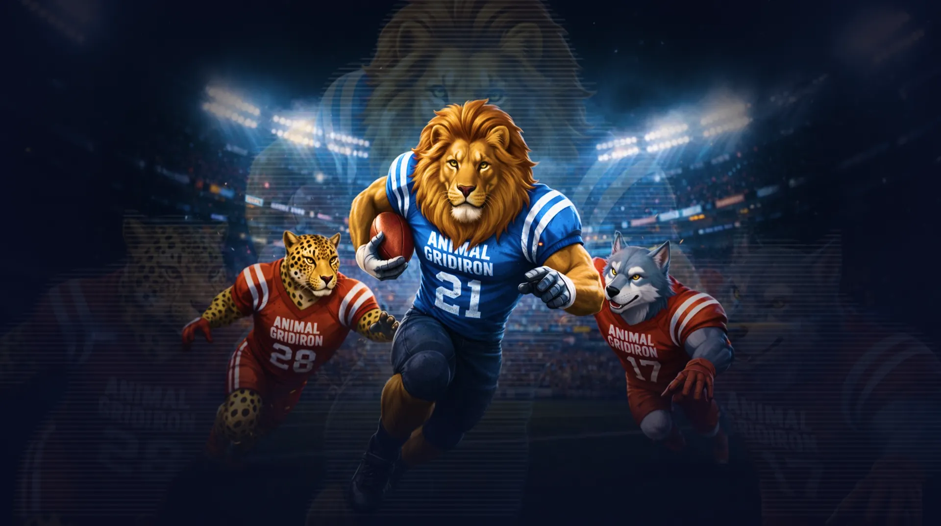Original Animal Gridiron football team hero artwork