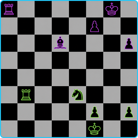 End Game Chess starting scenario 1 screen design