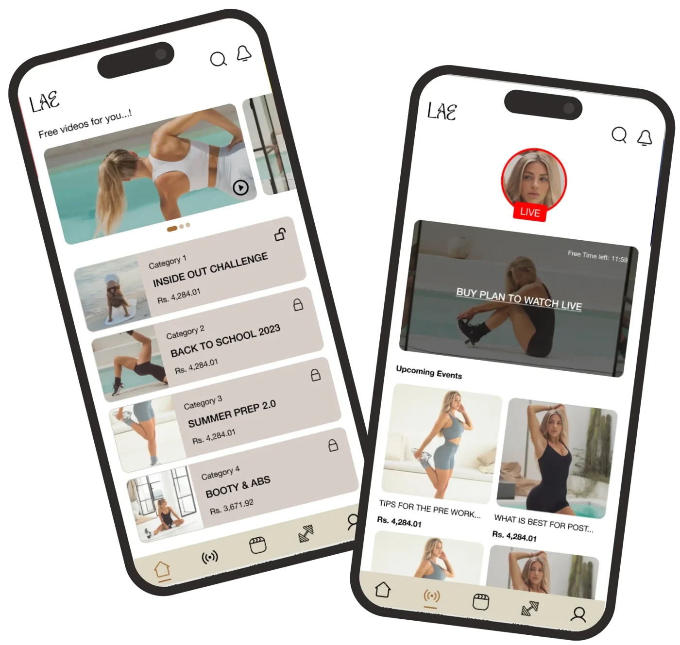 LAE Fitness — original Capermint portfolio artwork